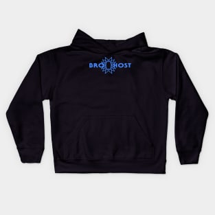 It's Your Bro-Host! - Blue Logo Kids Hoodie